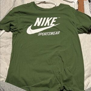 Nike Men's Olive Green Sportswear Tee